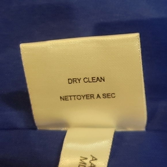 Andrew Marc Women's blue tweed sleeveless sheath dress w/ black detailing size 8 - Picture 9 of 10